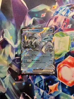 Pokemon 2024 SV Surging Sparks SSP en Black Kyurem EX Reverse Holo Card #048/191 - Image 1