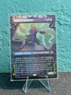 MTG Krang & Shredder Borderless Foil NM TMNT Magic 201 - Image 1