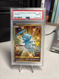 Pokemon 2021 Celebrations FA/MEW #025 Gem MT PSA 10 - Image 1