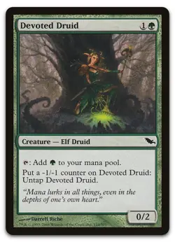 Devoted Druid #110 (LP) Shadowmoor SHM Magic MTG - Image 1