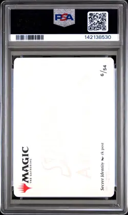 2025 MTG MARVEL'S SPIDER-MAN ART SER GOLD STAMPED #6 SECRET IDENTITY PSA 10 - Image 2