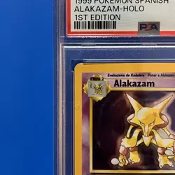 1999 Pokemon Spanish Base Set Alakazam Holo - 1st Edition - PSA 9 (Mint) - Image 3