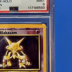1999 Pokemon Spanish Base Set Alakazam Holo - 1st Edition - PSA 9 (Mint) - Image 4