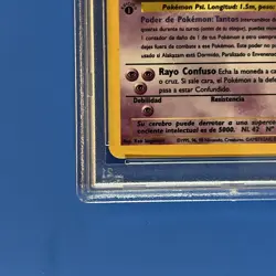 1999 Pokemon Spanish Base Set Alakazam Holo - 1st Edition - PSA 9 (Mint) - Image 5