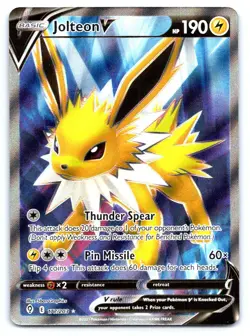 Jolteon V (Full Art) Pokemon Ultra Rare SWSH07: Evolving Skies 177/203 - Image 1