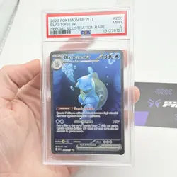 CARTA POKEMON CARD BLASTOISE EX 200/165 2023 - MEW 151 - ITA - PSA 9 - - Image 3