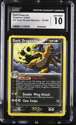 Pokemon Dark Dragonite 15/109 Rare EX Team Rocket Returns - CGC 10 - Image 2