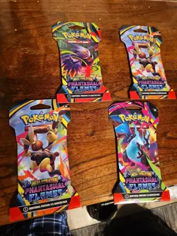 2025 Pokemon Mega Evolution Phantasmal Flames 4 Packs - Image 1