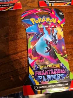 2025 Pokemon Mega Evolution Phantasmal Flames 4 Packs - Image 3