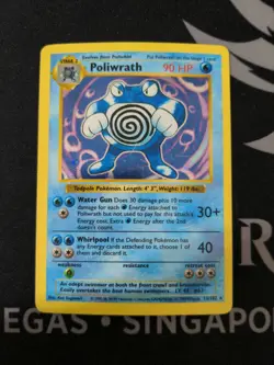 Poliwrath 013/102 Unlimited Holofoil - Pokemon Base Set (Shadowless) MP+ - Image 1