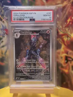 PSA 10 Ceruledge 197/191 Illustration Rare Surging Sparks Pokemon 2024 💎 - Image 3