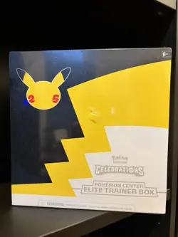 Pokemon 25th Anniversary Celebrations Pokemon Center ETB NEW Sealed (Small Rip) - Image 1
