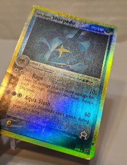 Team Aqua's Sharpedo 5/95 Reverse Holo Rare Ex Team Magma Team Aqua Pokemon 1253 - Image 3