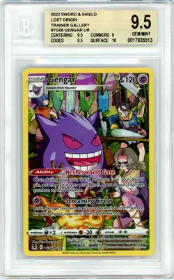 Pokemon Gengar #TG06 Lost Origin Trainer Gallery BGS 9.5 Gem Mint - Image 1