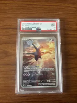 Pokemon Latios 203/191 Sv08: Surging Sparks Holo Illustration Rare Psa 9 - Image 1