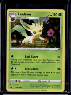 2019-2023 Pokemon SWSH Black Star Promos Leafeon Holo #SWSH191 - Image 1