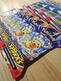 Pokemon Surging Sparks Booster Packs x10 New Factory Sealed - Image 1