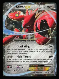 Scizor EX 76/122 XY - BREAKpoint Pokemon - LP - Image 1