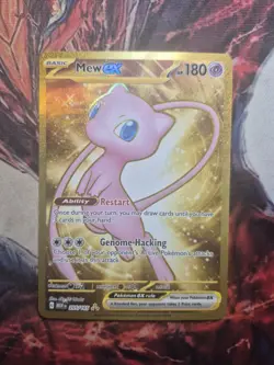 Mew ex 205/165 Pokemon Sv: Scarlet & Violet 151 Holo Gold Secret Rare Near Mint - Image 1