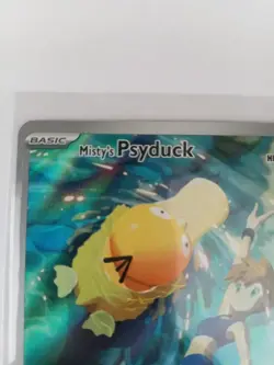 Pokemon TCG Misty's Psyduck Illustration Rare Full Art Holo 193/182 70 HP - Image 2