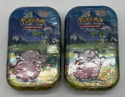Lot of (2) Pokemon TCG Ascended Heroes Mini Tins Clefairy & Chikorita - Image 1
