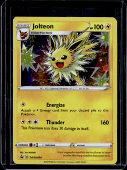 2019-2023 Pokemon SWSH Black Star Promos Jolteon Holo #SWSH094 - Image 1