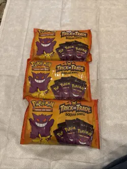 3 Bags Halloween Pokemon TCG: Trick or Trade Booster Bundle - 40 Packs Each 820650850783 - Image 1