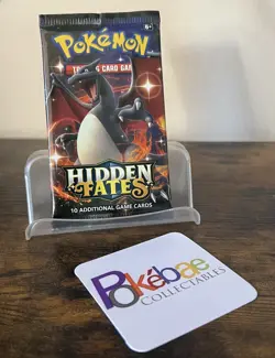 Pokemon NEW Factory Sealed Sun & Moon Hidden Fates Booster Charizard Pack Art - Image 1