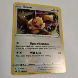 Pokemon TCG Eevee SWSH118 SWSH Black Star Promos Holo Brilliant Stars NEAR MINT - Image 2