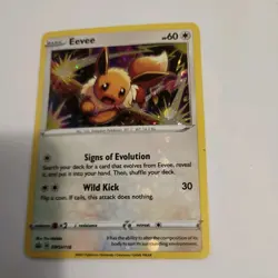 Pokemon TCG Eevee SWSH118 SWSH Black Star Promos Holo Brilliant Stars NEAR MINT - Image 3
