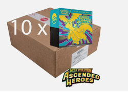 Pokemon TCG Ascended Heroes ELITE TRAINER BOX CASE Factory Sealed 10x ETB Boxes - Image 2