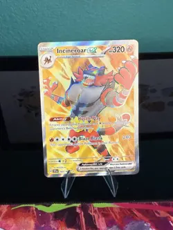 Pokemon TCG Incineroar EX 187/162 Temporal Forces Ultra Rare Full Art - Image 1