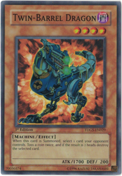 Yu-Gi-Oh! Twin-Barrel Dragon(NM) 1st edition Super Rare TDGS-EN029 - Image 1