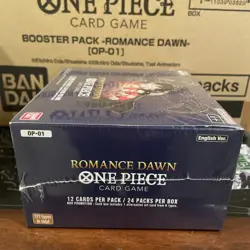 One Piece EN OP-01 Romance Dawn Blue Bottom Booster Box Sealed - Image 4