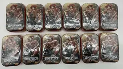 Lot of (12) One Piece TCG Tin Pack Set Vol.2 Portgas.D.Ace SEALED NEW - Image 1