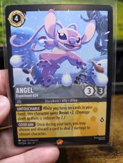 Angel Experiment 624 Legendary Lorcana Winterspell 191/204 Disney Card - Image 1