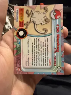 Mankey #56 Topps Black Label Non Foil Pokemon Card NM - Image 2