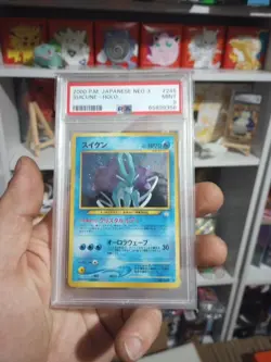 [PSA 9 Mint] Pokemon Cards Japanese Suicune Neo 3 Revelation Holo Old Back /1 - Image 1