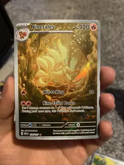 Pokemon Ninetails TCG Sv03: Obsidian Flames Holo Illustration Rare Card 199/197 - Image 1