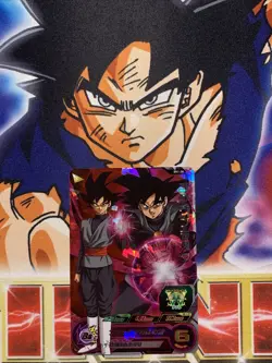 Goku Black Card Super Dragon Ball Heroes Foil #SH1-38 Super Rare 2016 - Image 1