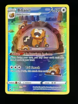 Bibarel GG25/GG70 Crown Zenith Galarian Gallery Ultra Rare Holo Pokemon Card NM - Image 1