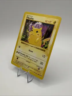 Pikachu 58/102 Shadowless RED CHEEKS Base Set Vintage Pokemon Card WOTC 1999 - Image 2