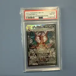 Pokemon Card Graded Charizard ex 223/197 SV03: Obsidian Flames Holo PSA 8 - Image 1