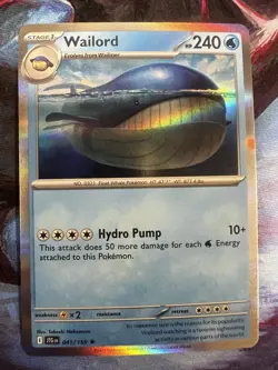Wailord (Holo) - SV09: Journey Together (JTG) #041/159 - Pokemon TCG Card - Image 1