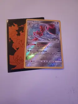 Scizor - 126/214 SM8 Holo Rare SM - Lost Thunder NM Pokemon Card *P1* - Image 1