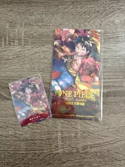 One Piece Card Game 2023 Chinese New Year Red Packet Monkey D. Luffy P-001 Promo - Image 1