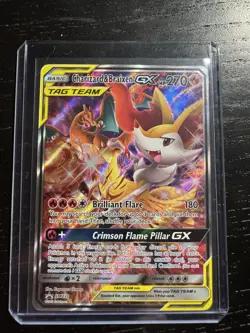 Pokemon Charizard & Braixen GX TAG TEAM Promo Holo SM230 SM Card English - Image 1
