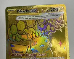 Pokemon TCG Pikachu EX Hyper Rare Gold SV Prismatic Evolutions Card 179/131 - Image 2