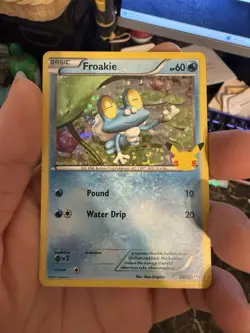 Pokemon TCG Froakie Holo Card 22/25 McDonald's 25th Celebrations - Image 1