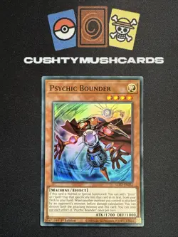 YUGIOH PSYCHIC BOUNDER SUPER RARE LED7-EN032 1ST EDITION - Image 1